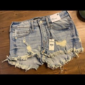 Express size 00 denim cutoffs!